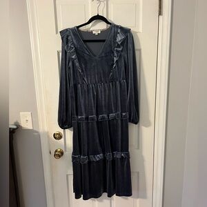 Umgee Velvet Midi Dress